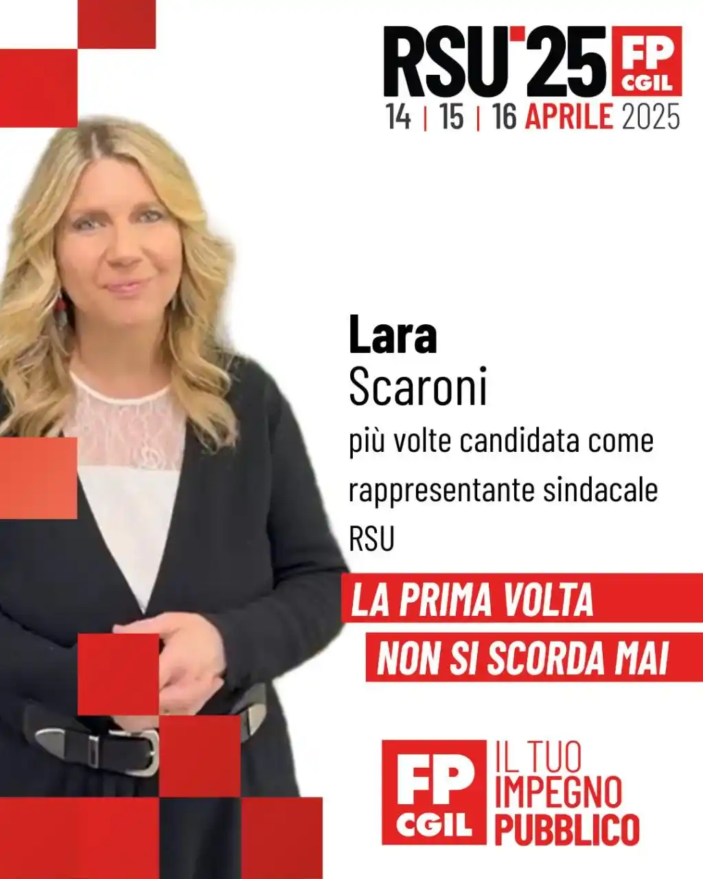 Image from FP CGIL Lombardia: LA PRIMA VOLTA NON SI SCORDA MAI ❤️ 📢 Lara, architetta per il Comune...