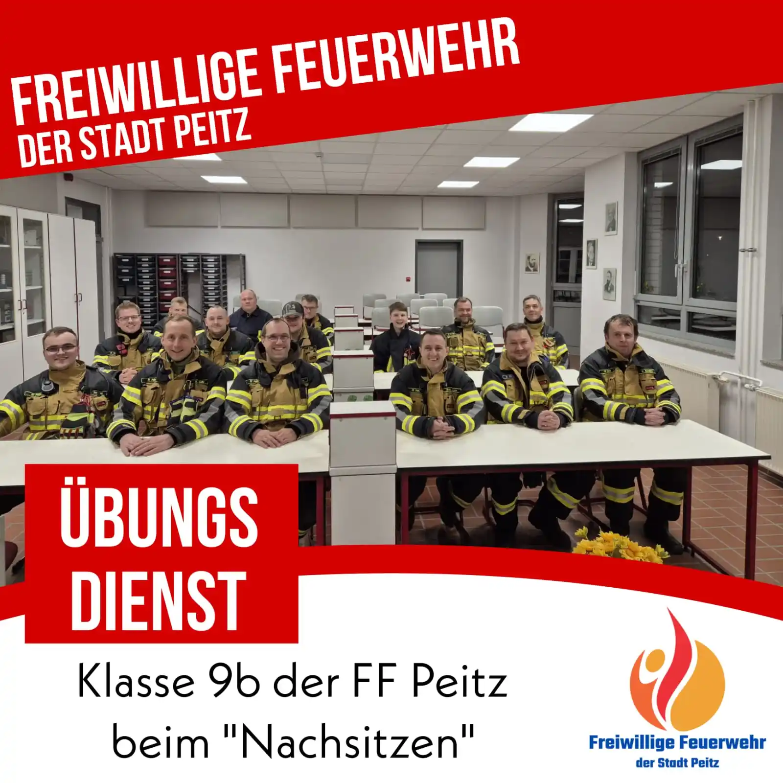 Image from Freiwillige Feuerwehr der Stadt Peitz: 🚒🔥 *Operativ-Taktisches Studium der Feuerwehr Peitz an der Oberschul...
