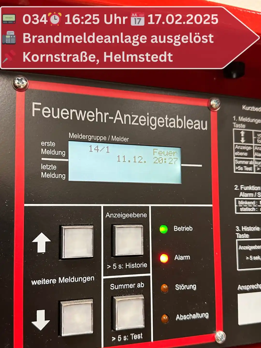 Freiwillige Feuerwehr Helmstedt post