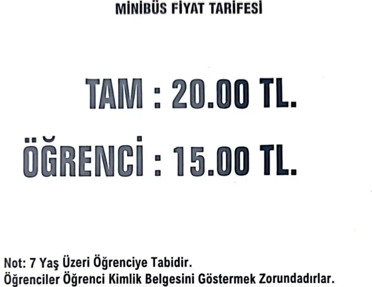 Image from F.Ü - Öğrenci Topluluğu: Şehir içi dolmuş ücretlerine zam yapıldı. Tam : 20 ₺ Öğrenci : 15 ₺ ...