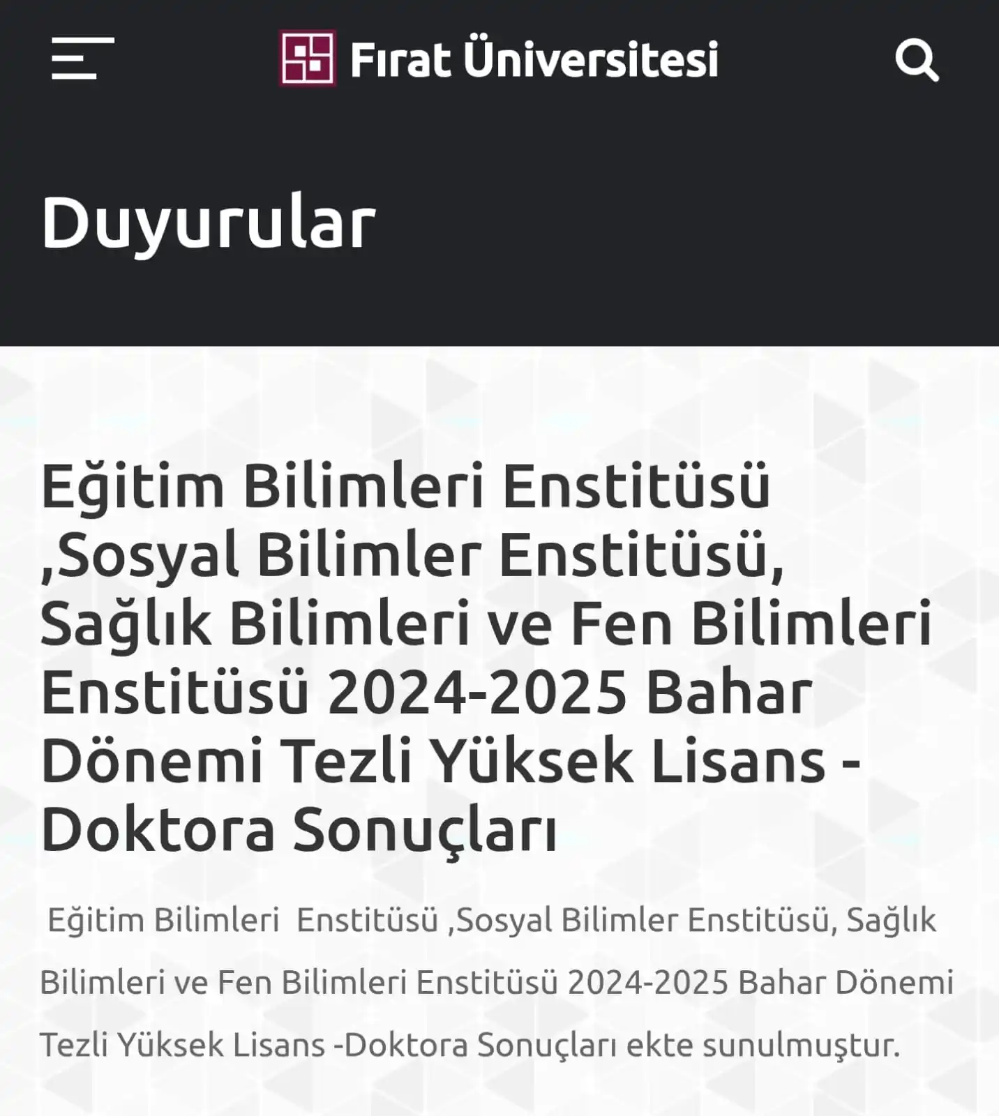 F.Ü - Öğrenci Topluluğu post