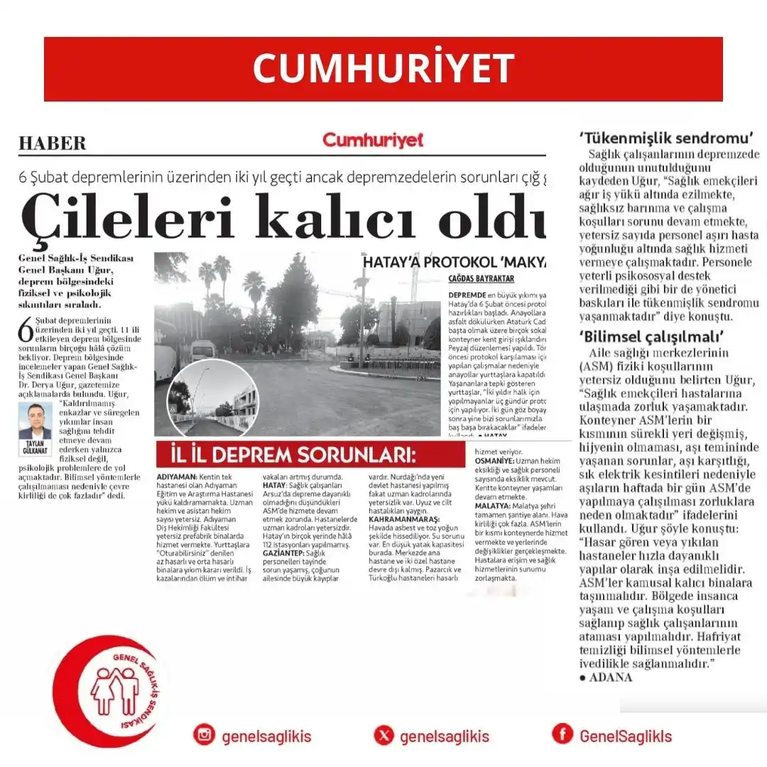 Genel Sağlık-İş Sendikası post