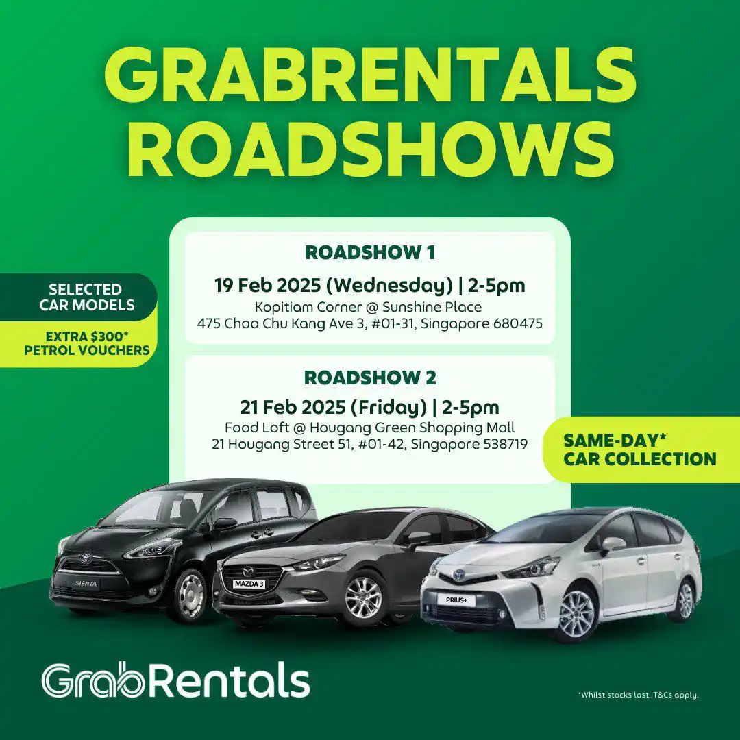Image from GrabRentalsSG: Thinking of renting from GrabRentals but Grab@Tampines is too far for ...