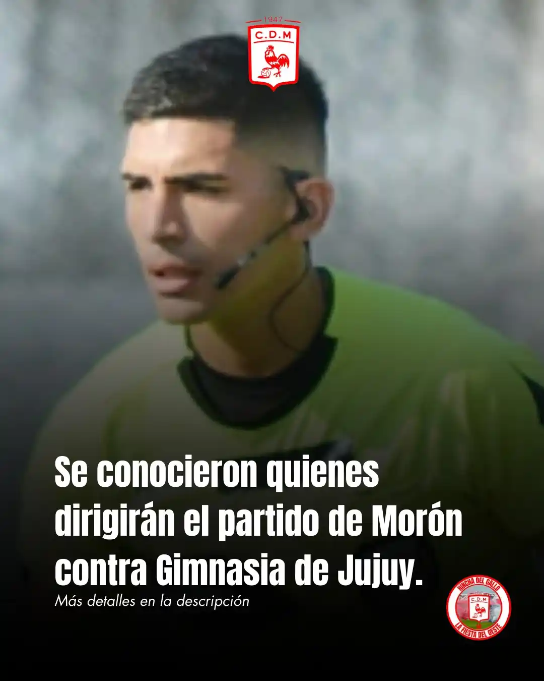 Image from 🐓 Hincha Del Gallo: ¡⚽ Se conoció quien será la Terna Arbitral para el partido del Domingo...