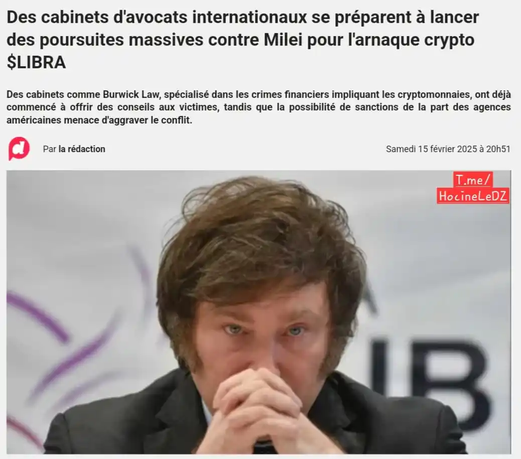 Image from Hocine Le DZ: 🇦🇷| Le président argentin Milei risque d'être destitué après avoir s...