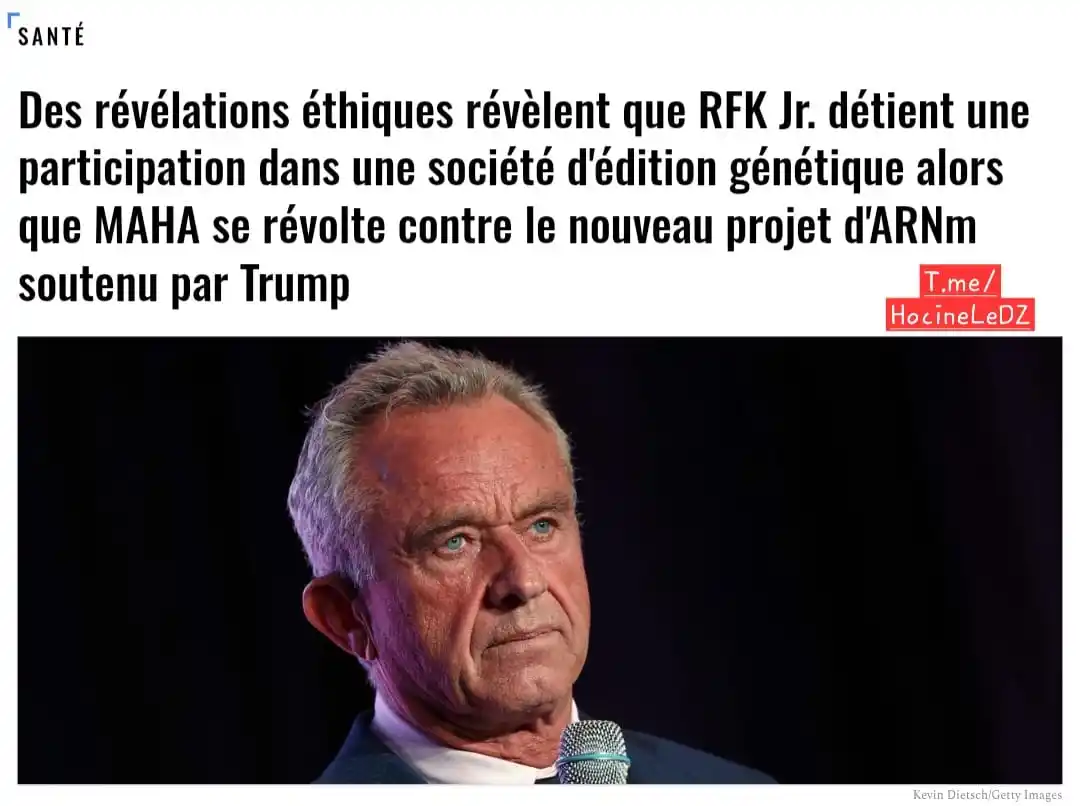 Image from Hocine Le DZ: 🇺🇸⚡️ | États-Unis | Des révélations éthiques révèlent que RFK Jr. dé...