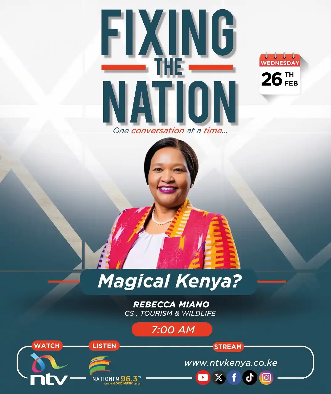 Hon. Rebecca Miano, EGH 🇰🇪  post