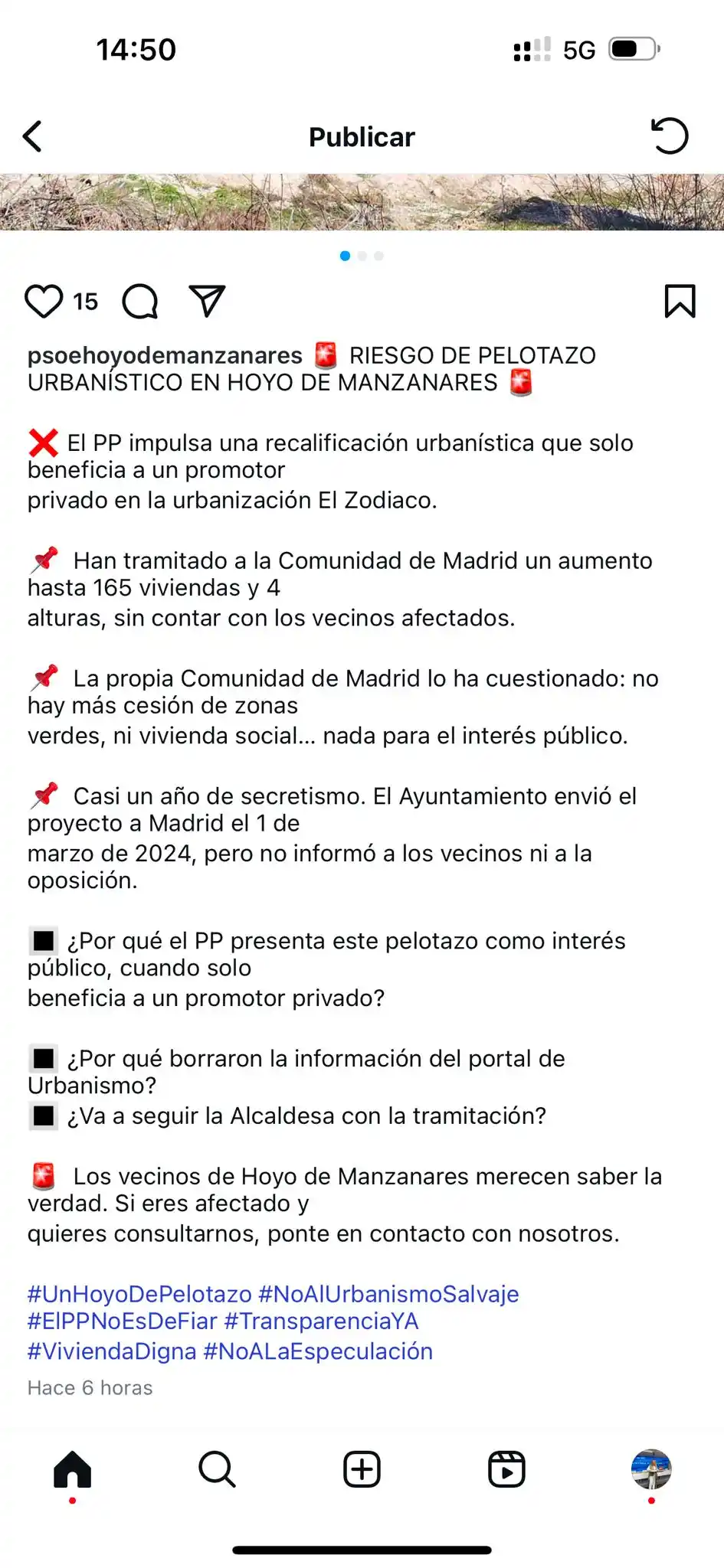 Hoyo de Manzanares Actualidad post
