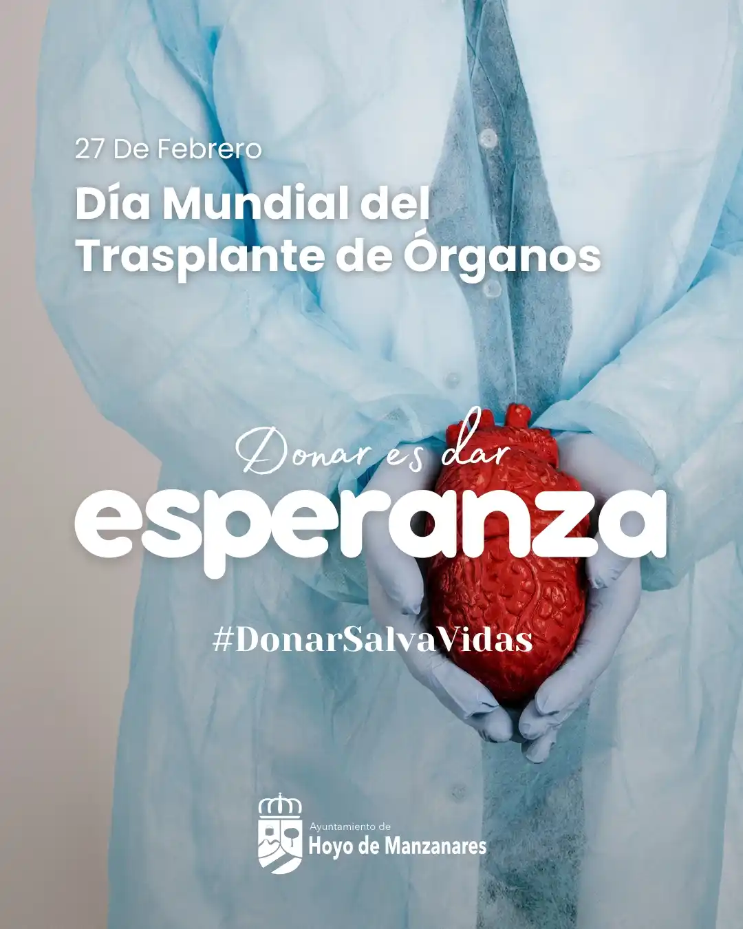 Image from Hoyo de Manzanares Actualidad: DÍA MUNDIAL DEL TRASPLANTE DE ÓRGANOS Hoy, 27 de febrero, celebramos...