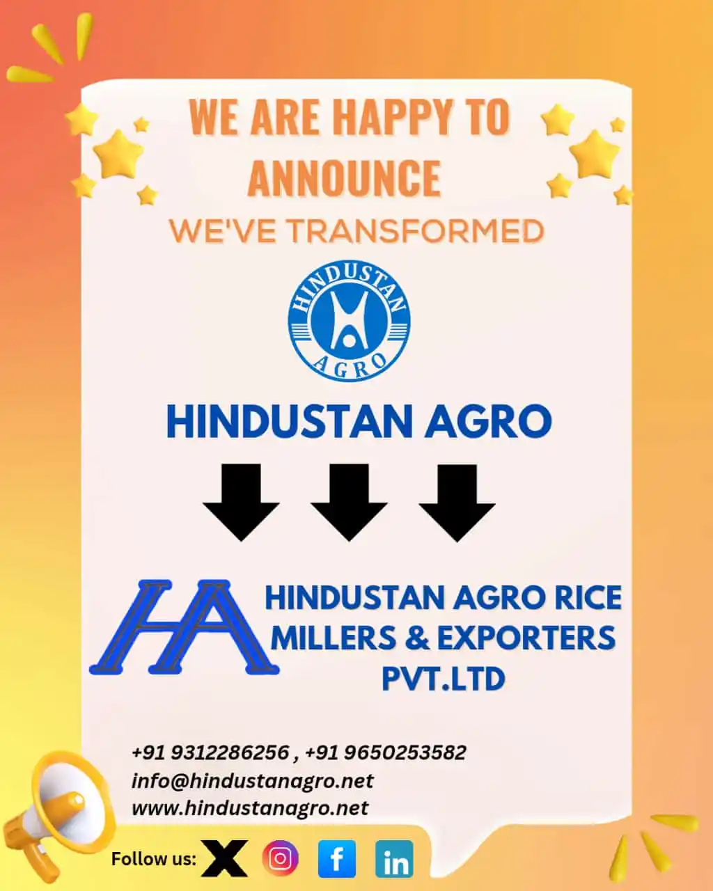 HR HINDUSTAN RICE post