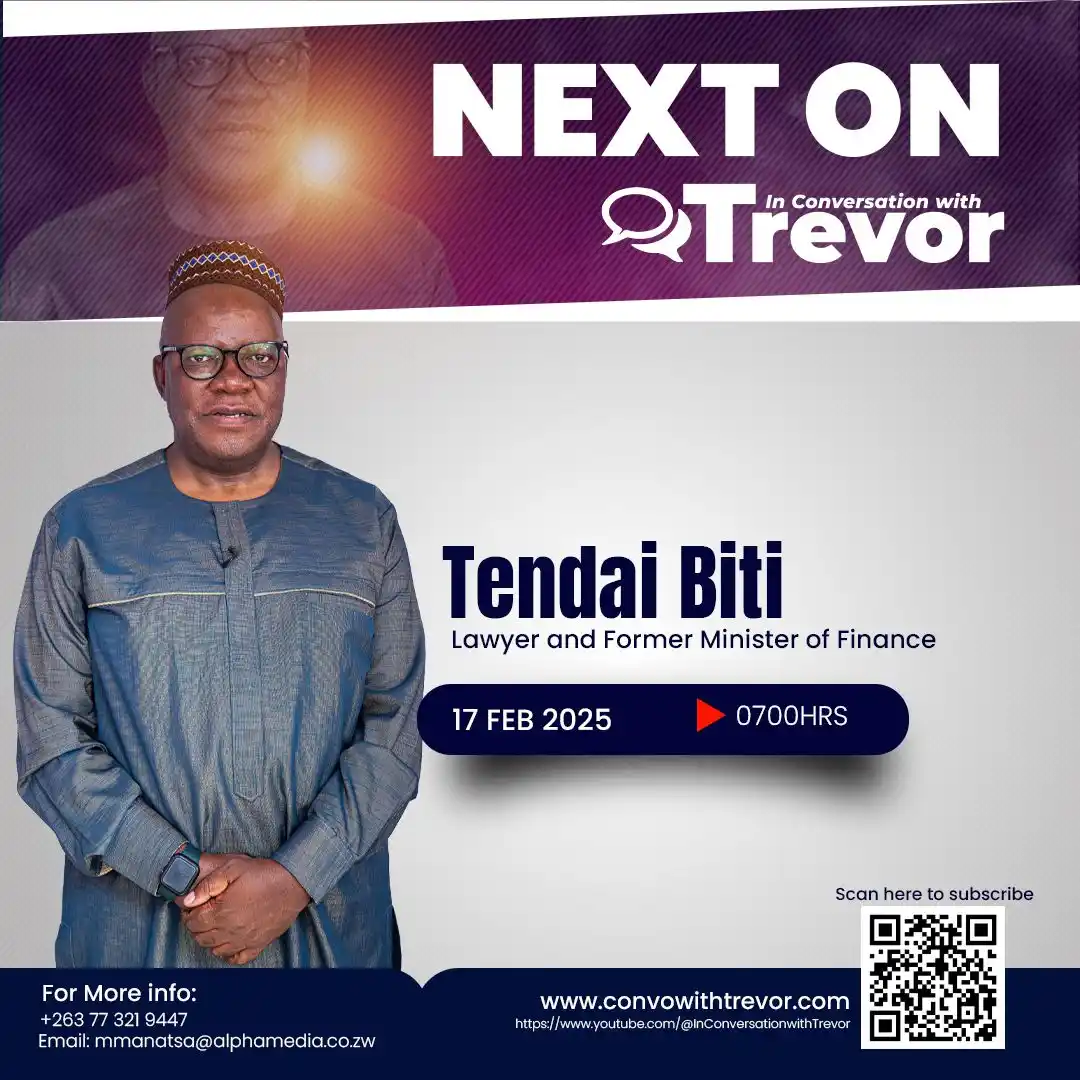 Image from HStv Official: Our next guest is Tendai Biti, Lawyer and Former Minister of Finance. ...