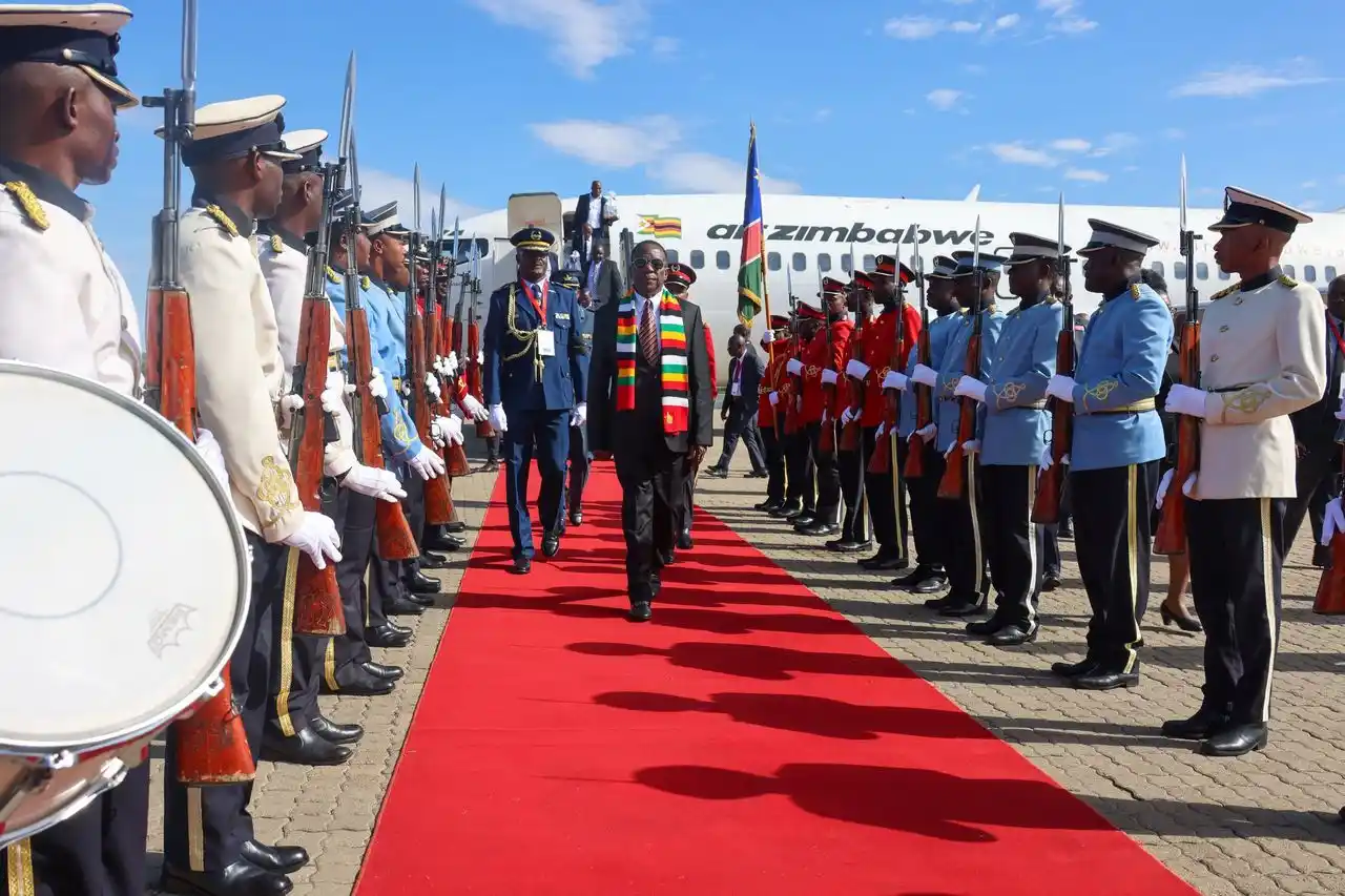 Image from Hurumende News Hub: Arrival of His Excellency President Emmerson Mnangagwa @edmnangagwa in...