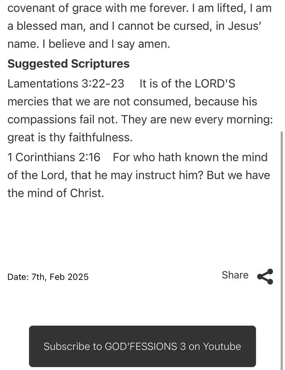 I NOW DECREE AND DECLARE post