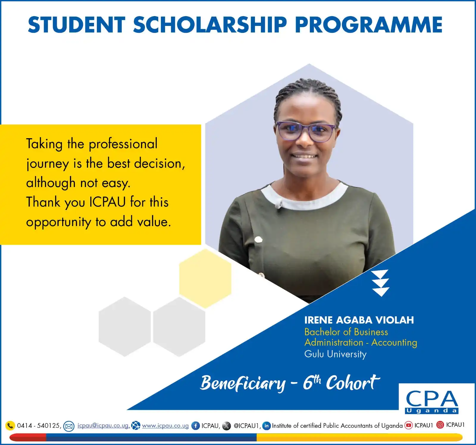 Image from ICPAU Updates: Earn your CPA qualification for free! The ICPAU Scholarship Programme...
