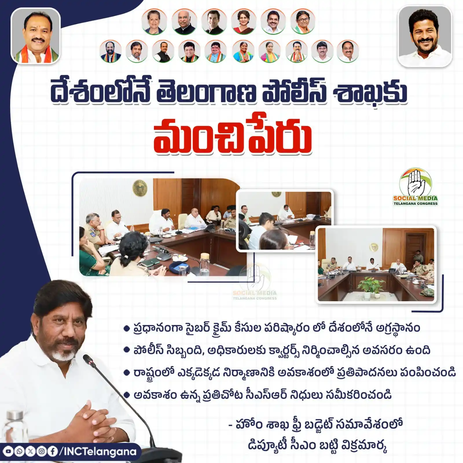 INC TELANGANA post