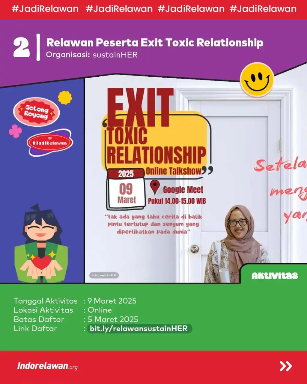 Image from Indorelawan: Teman Relawan! Miwan mau sharing tutorial jadi produktif di bulan Rama...
