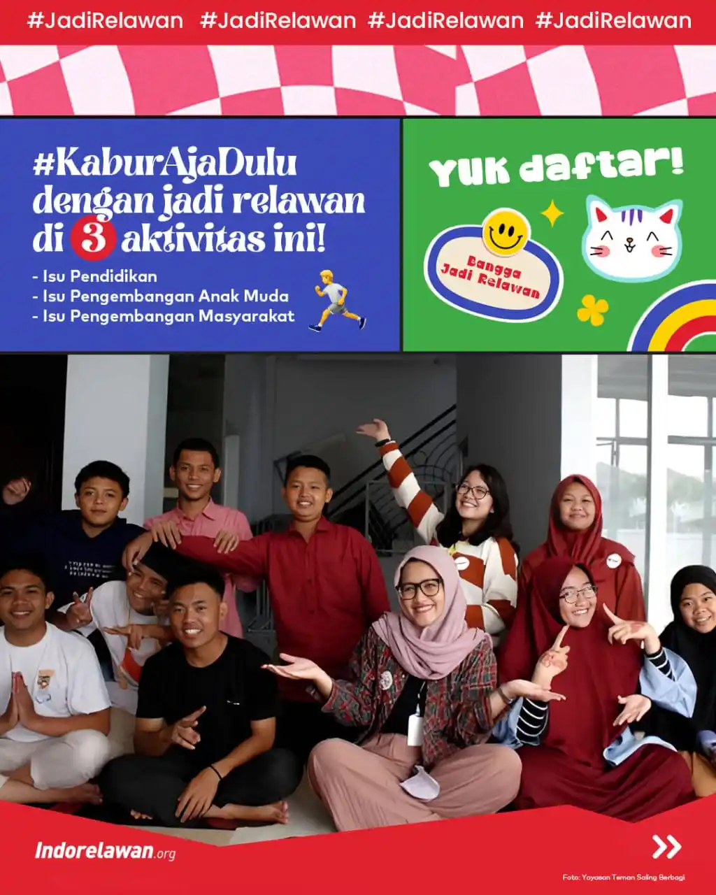 Image from Indorelawan: Teman Relawan! Ikut Miwan <a class="text-blue-500 hover:underline cur...