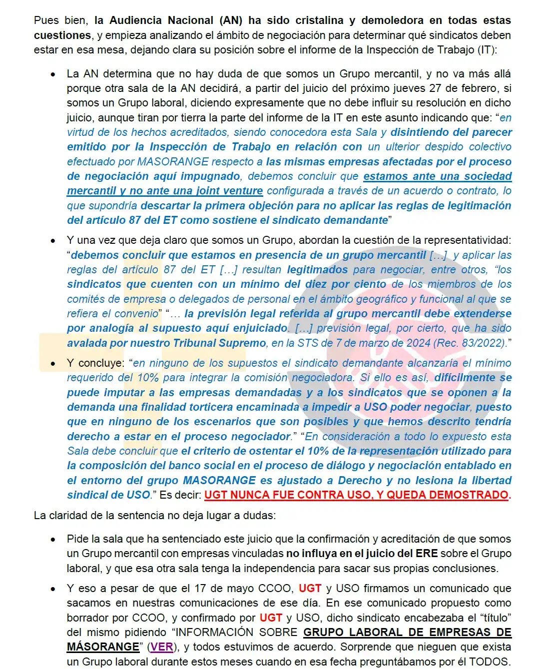 INFO MASORANGE UGT post