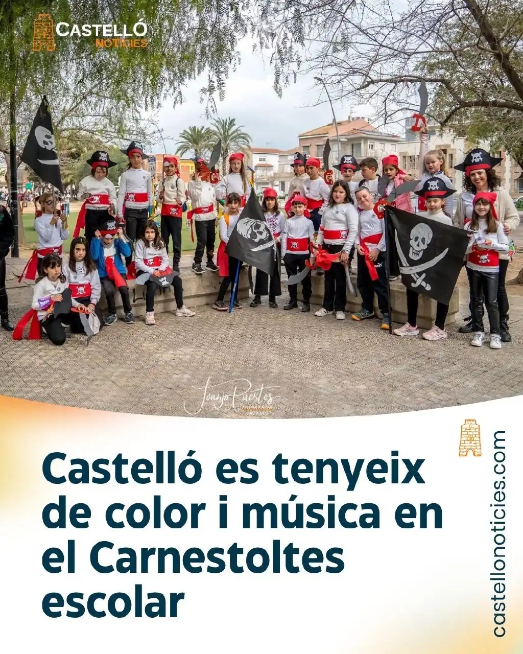 Image from InfoCastelló: Castelló es tenyeix de color i música en el Carnestoltes escolar https...