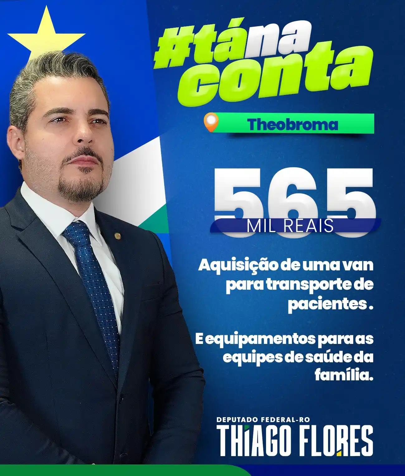 Image from Informações Dep. Thiago Flores 🚀: 🚨 Boas notícias para a saúde de Theobroma! 🚨 Atendendo ao pedido da...