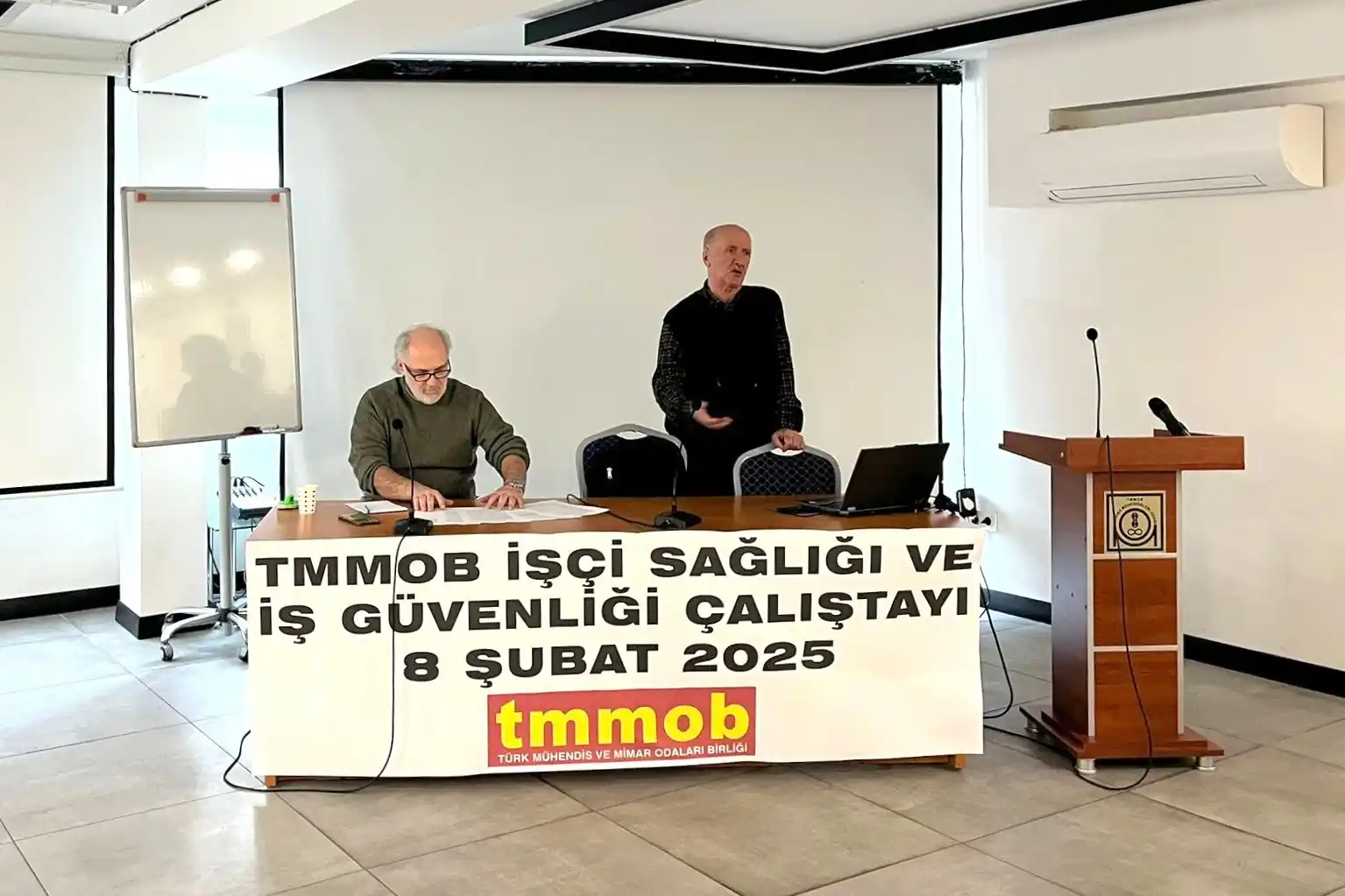 Image from İnşaat Mühendisleri Odası İstanbul Şubesi: TMMOB İŞÇİ SAĞLIĞI VE İŞ GÜVENLİĞİ ÇALIŞTAYI- 8 ŞUBAT 2025 TMMOB İşçi ...