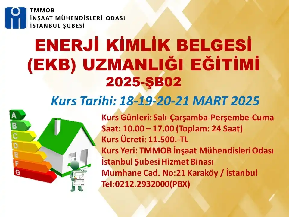 İnşaat Mühendisleri Odası İstanbul Şubesi post