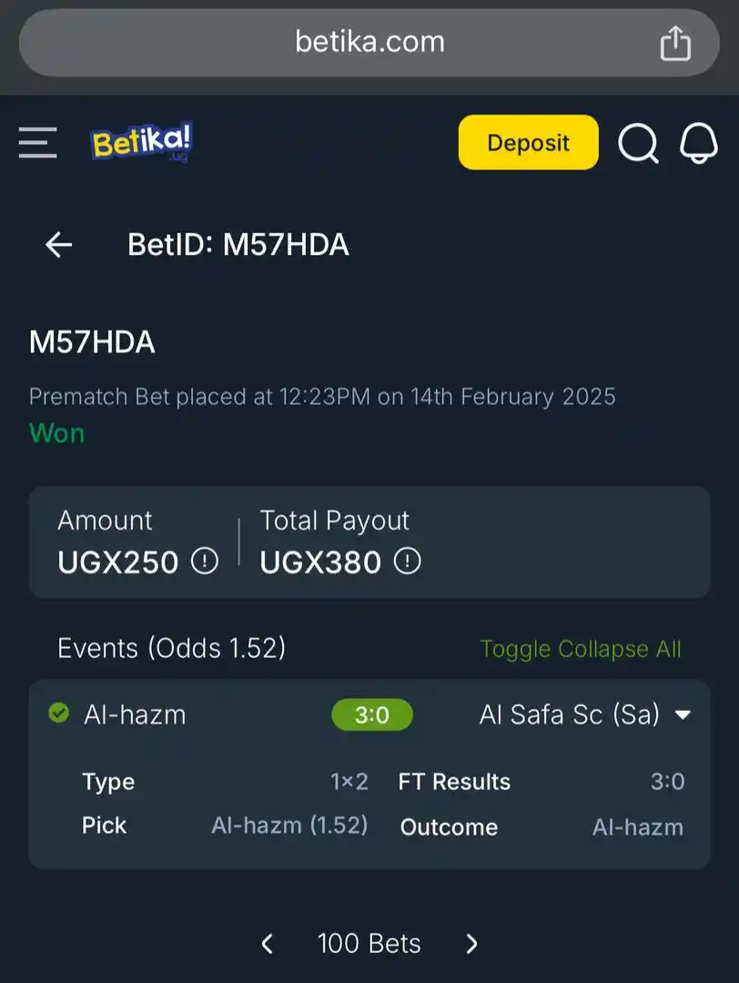 INze Omubedde W’akapapula ka Sure Win Odds post