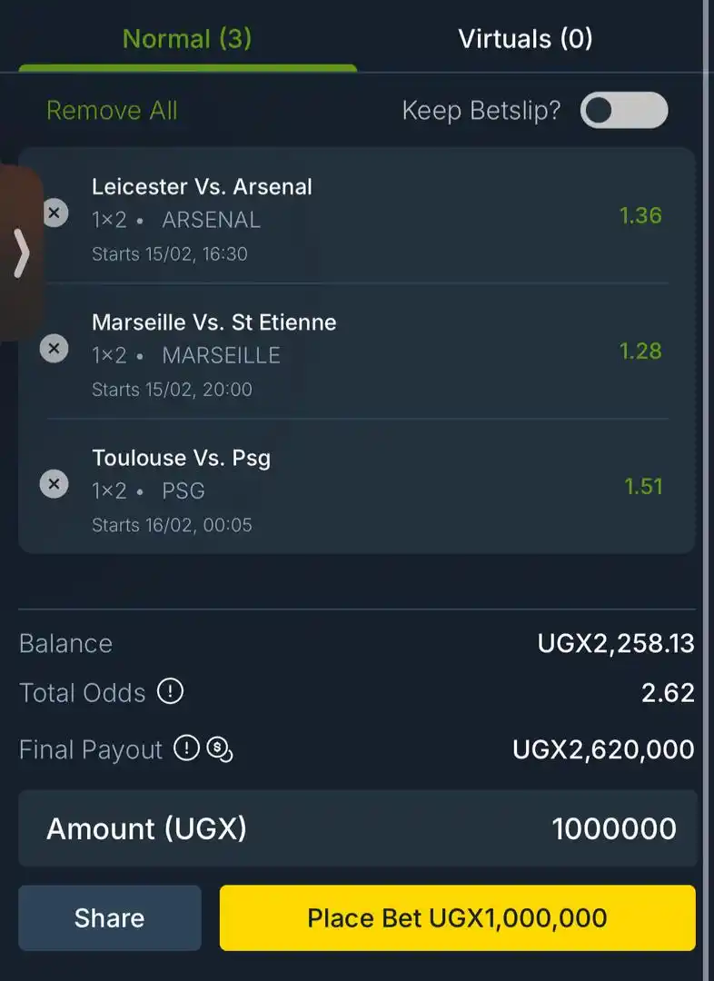 INze Omubedde W’akapapula ka Sure Win Odds post