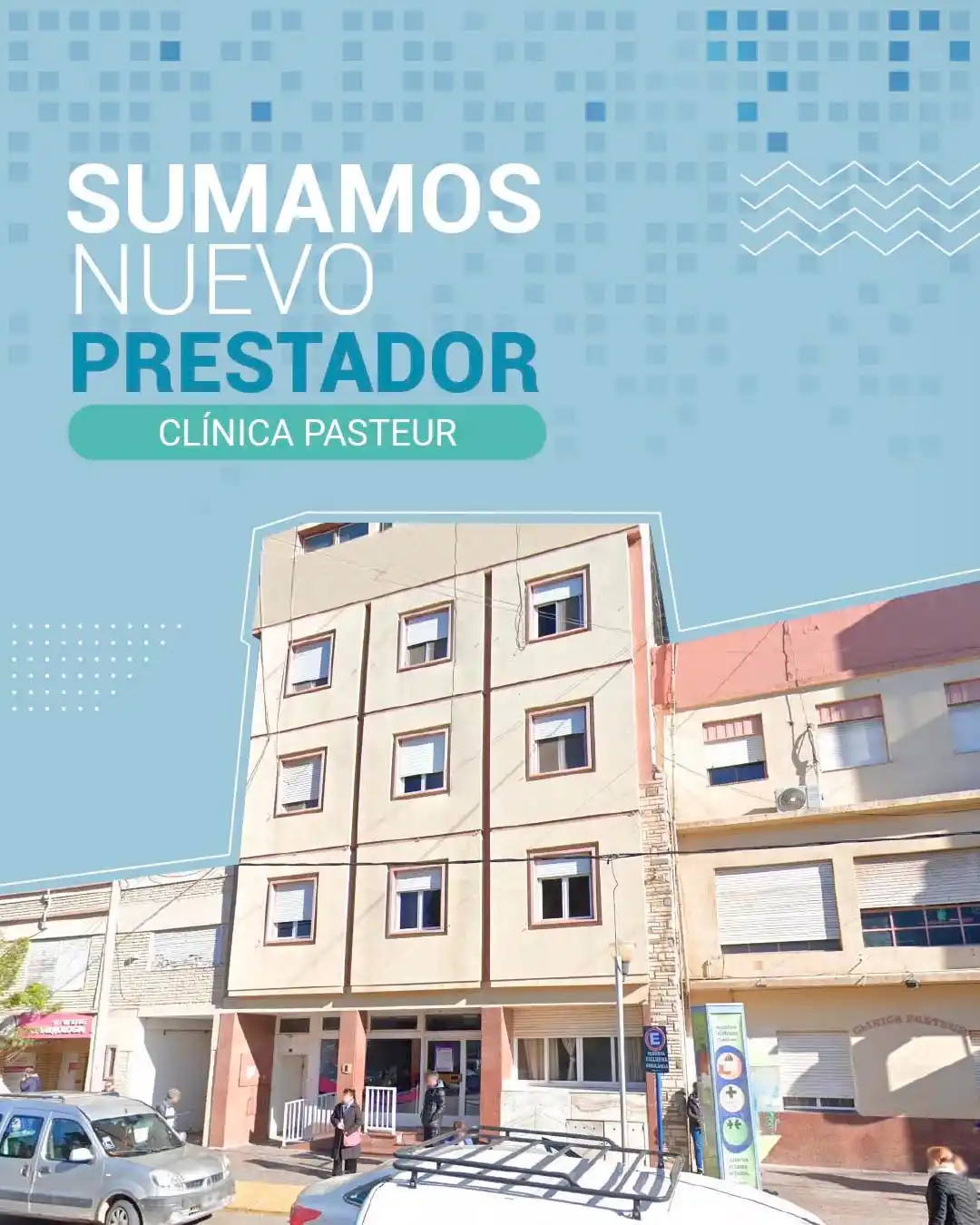 Image from IOSFA: 🏥💙 ¡Excelente noticia! La Clínica Pasteur de Neuquén (📍La Rioja 36)...