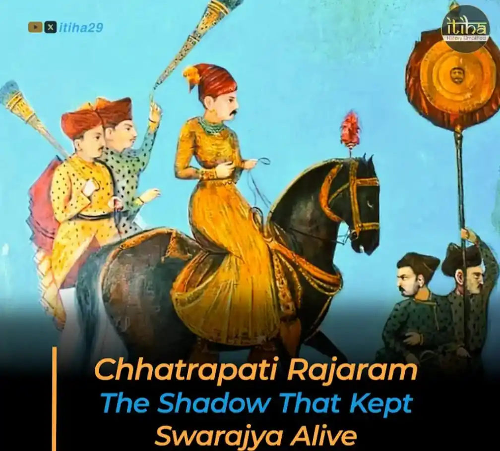 Image from Itiha: 🔥 Chhatrapati Rajaram – The Shadow That Kept Swarajya Alive ⚔️🔥 Wh...