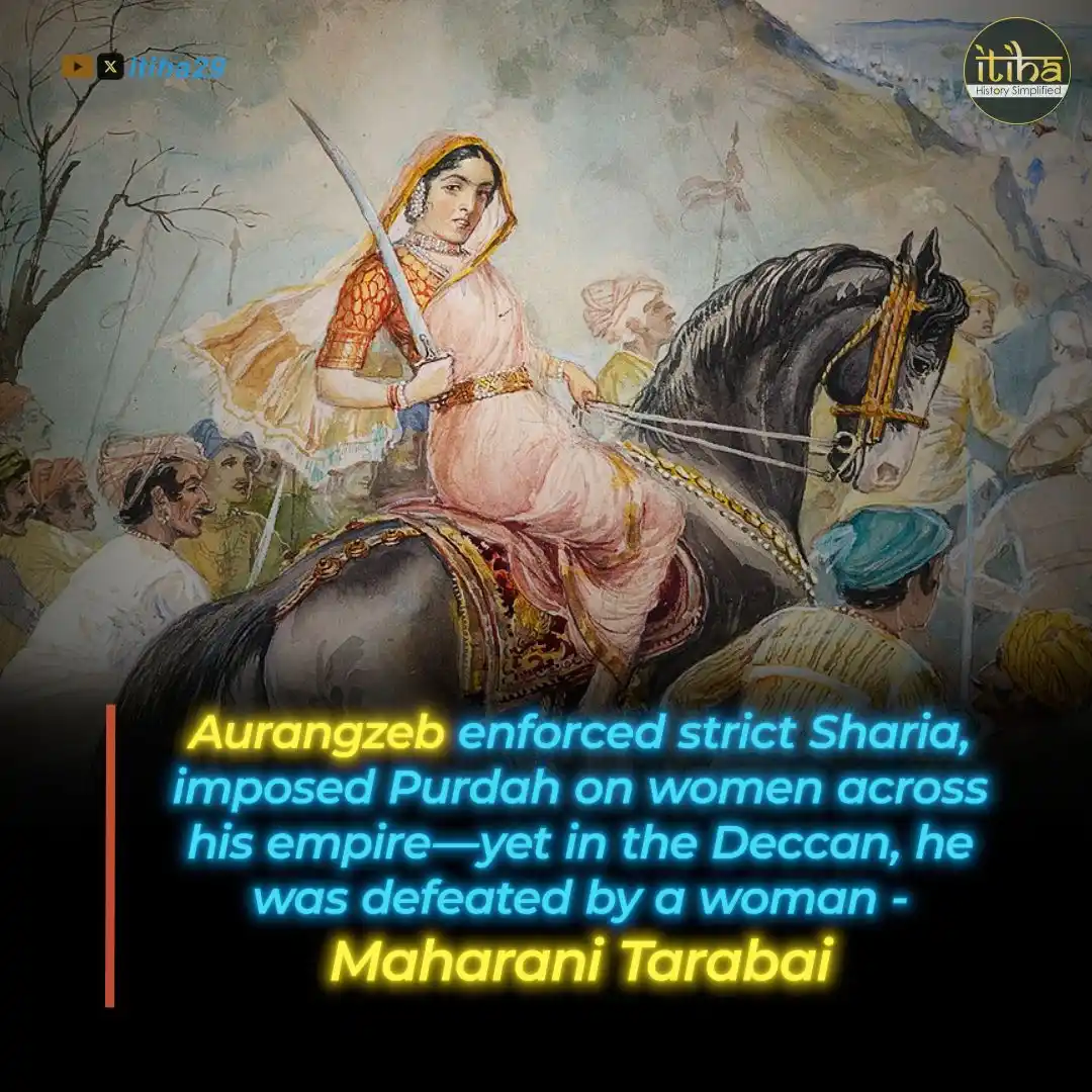 Image from Itiha: 🔥 A Tribute to Maharani Tarabai: The Woman Who Defied Aurangzeb 🔥 W...
