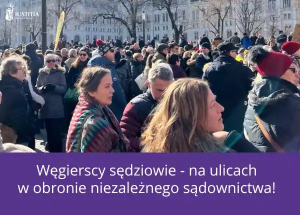 Image from IUSTITIA Stowarzyszenie Sędziów Polskich: Kilka tysięcy węgierskich sędziów demonstrowało na ulicach Budapesztu ...