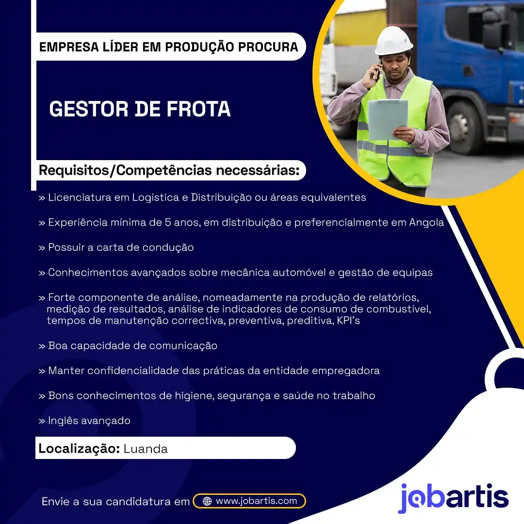 Jobartis - O Portal De Emprego De Angola post