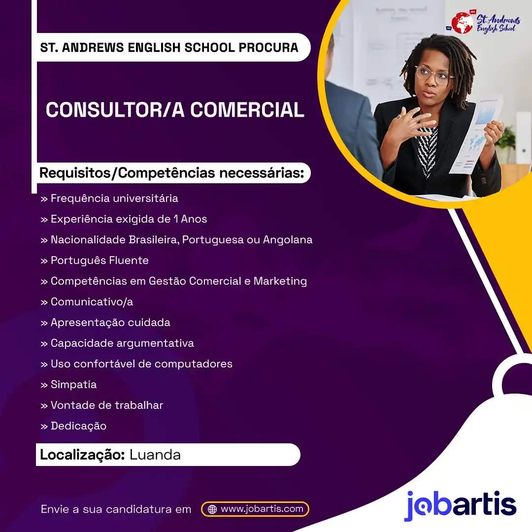 Jobartis - O Portal De Emprego De Angola post