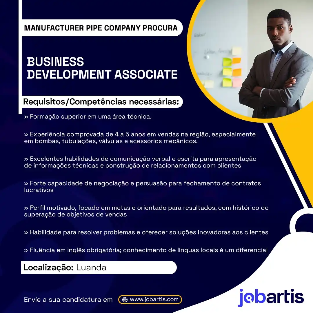 Jobartis - O Portal De Emprego De Angola post