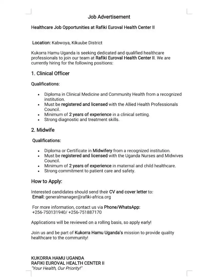 JOBS IN UGANDA🇺🇬.Com post