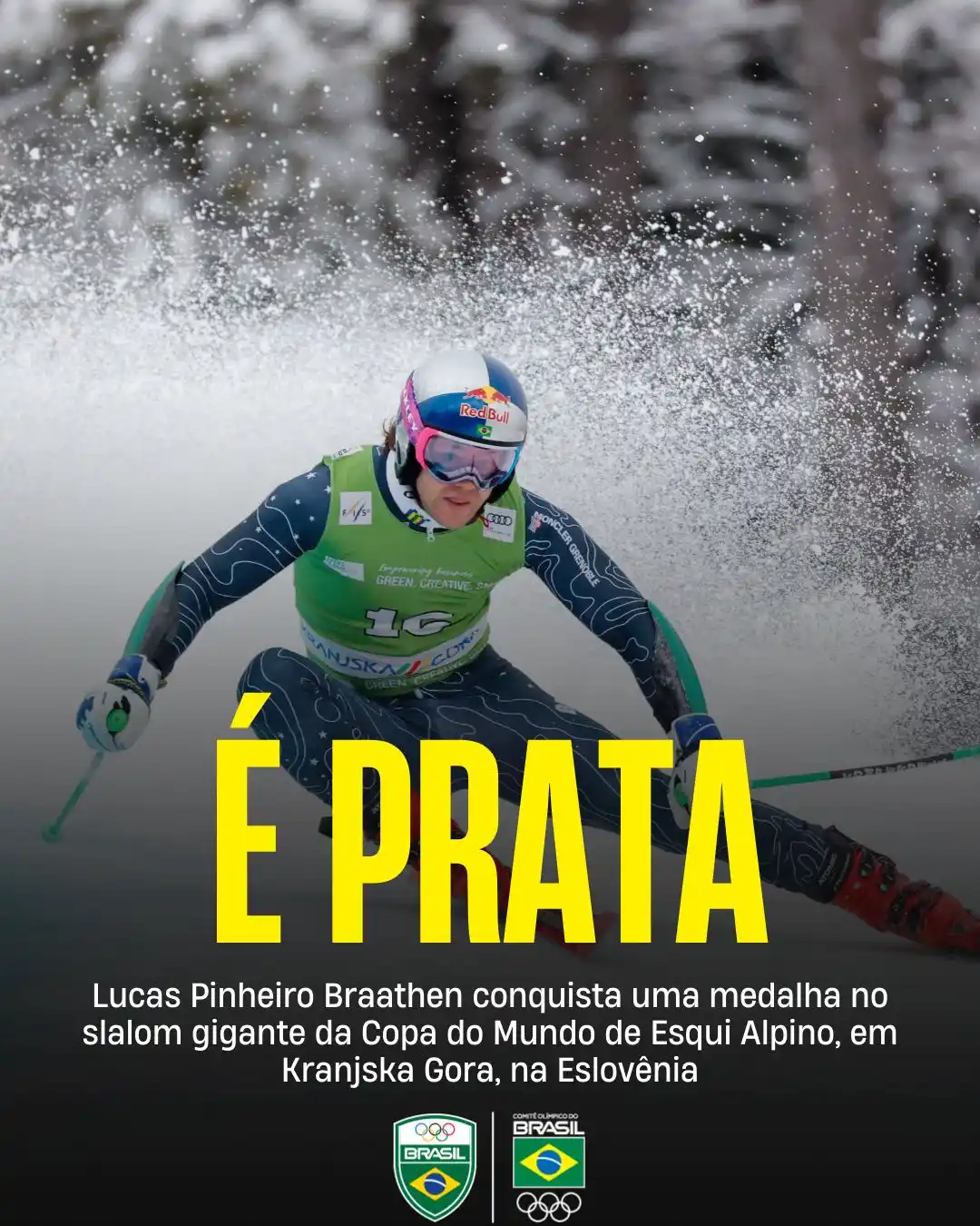 Image from Jogo Decisivo: TIVEMOS DANÇA NA COPA DO MUNDO DE ESQUI ALPINO! ⛷️🕺 Lucas Pinheiro B...