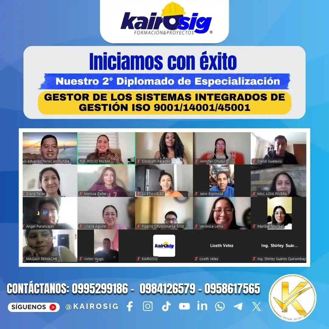Image from Kairosig Formación & Proyectos: *¡Iniciamos con éxito! 🎉💙* Nuestro *2° Diplomado de Especialización ...