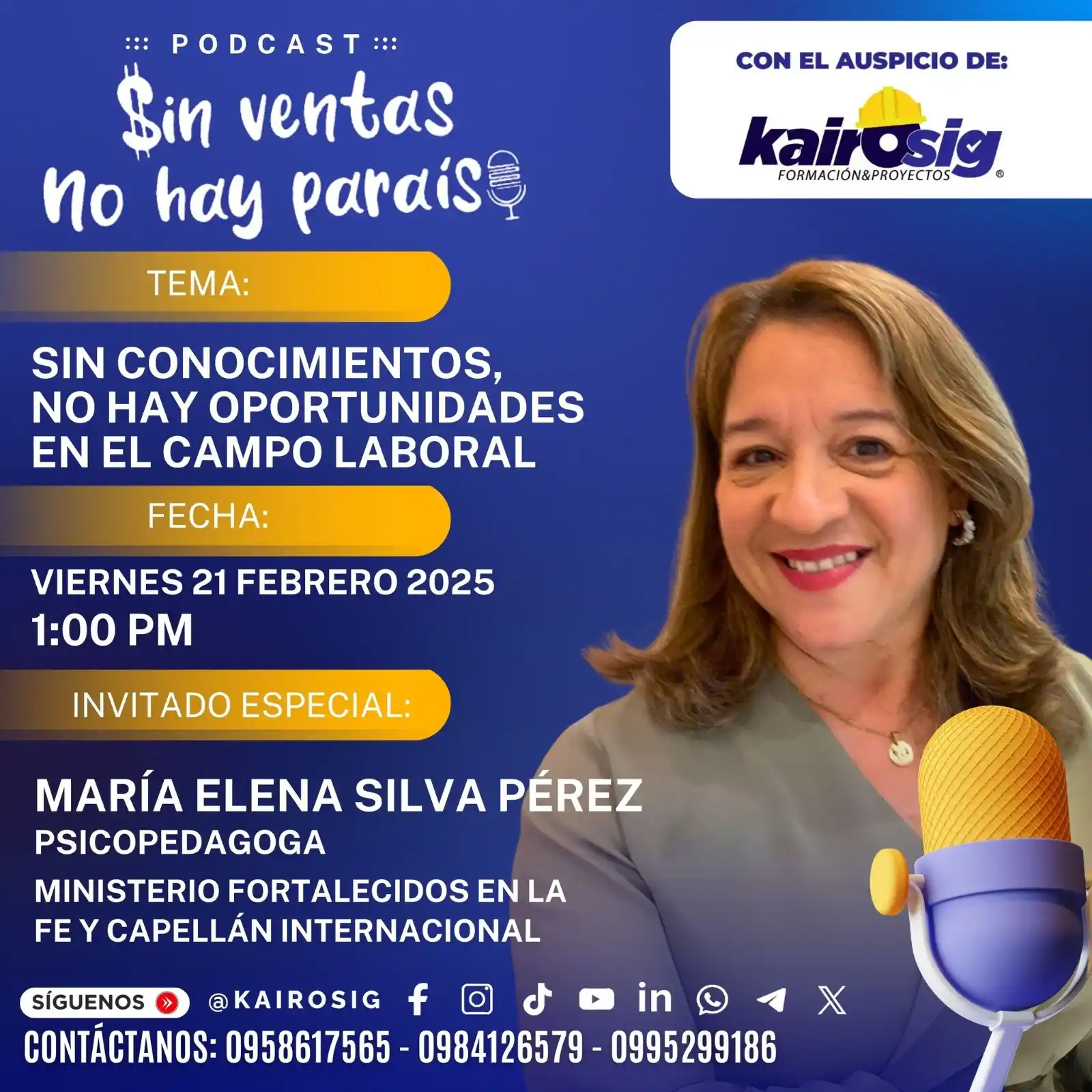 Image from Kairosig Formación & Proyectos: 🎙️ ¡Nuevo episodio del Podcast " *Sin Ventas No hay Paraíso* " con el...