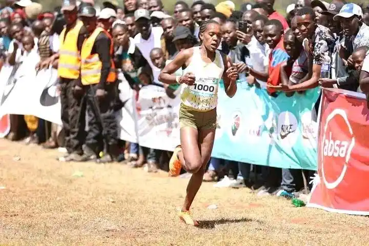 Image from Kalenjins Online: For the first time in her career, Faith Kipyegon has registered a Did ...