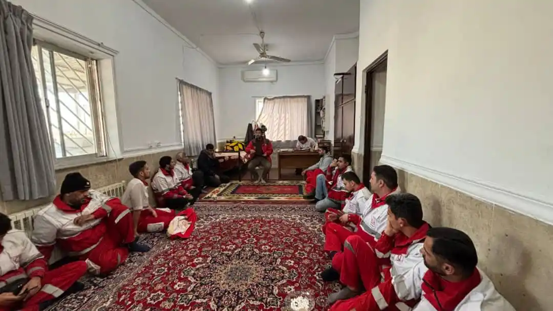 Image from کانال رسمی جمعیت هلالاحمر گلستان: ⭕ برگزاری بازآموزی طرح ملی امدادونجات نوروزی ۱۴۰۴ در پایگاه امدادونجات...