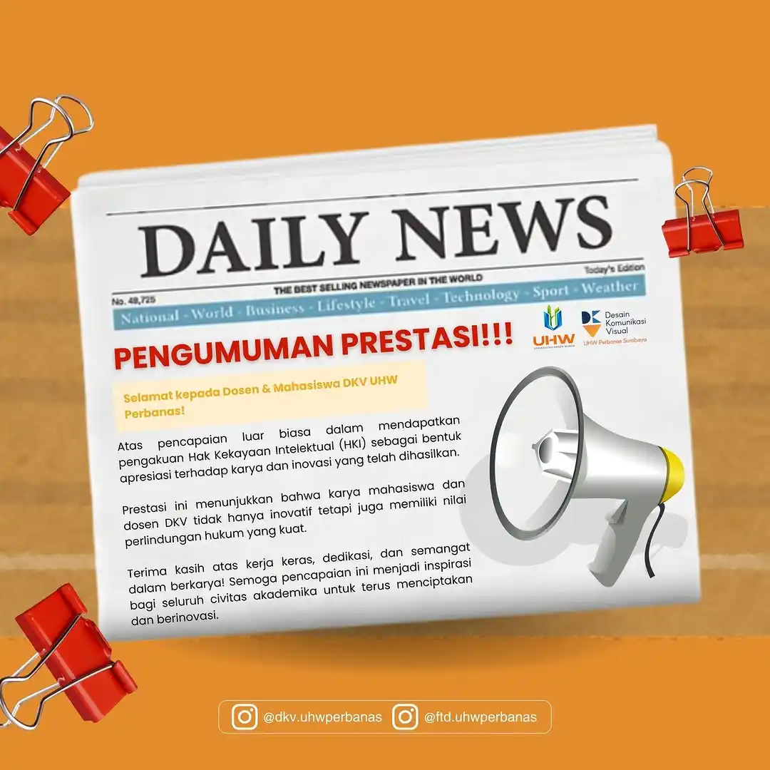 Image from Kelas Karyawan UHW Perbanas: *[UHW PERBANAS UPDATE]*  🎉 SELAMAT! KARYA MAHASISWA DKV UHW PERBANAS ...