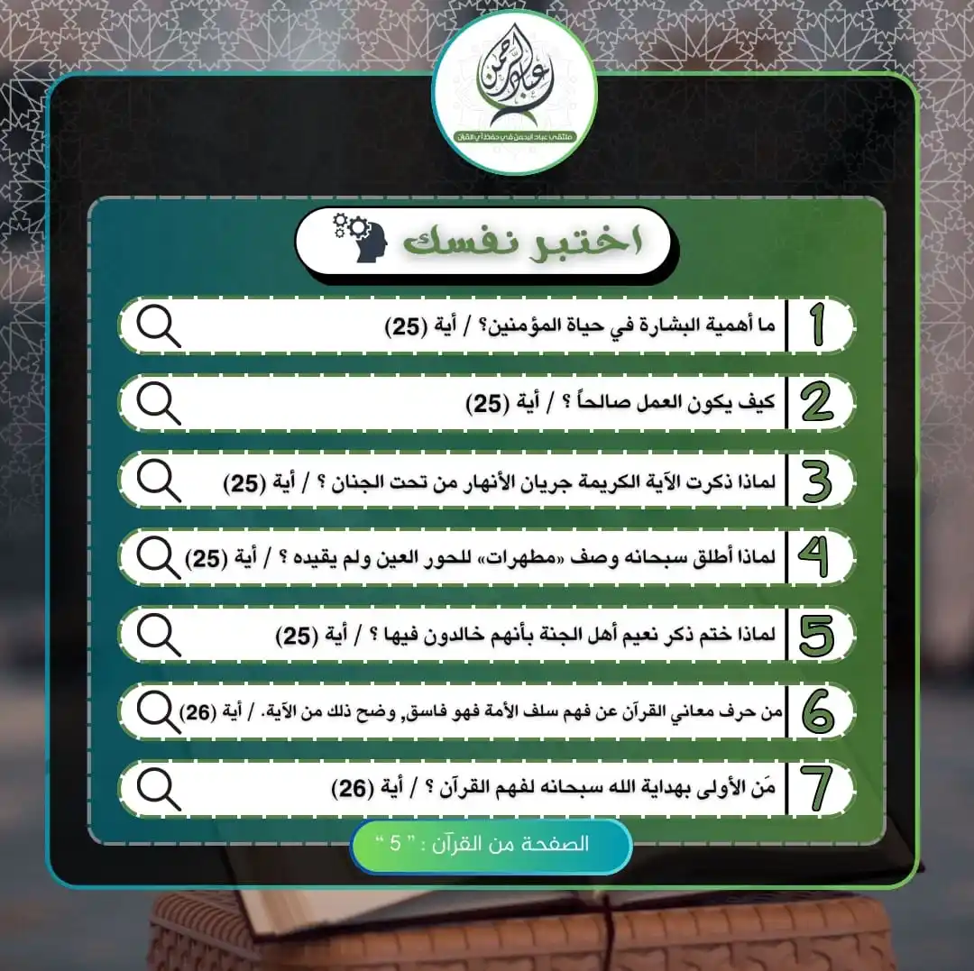 قناة ملتقى عباد الرحمن في حفظ آي القرآن post