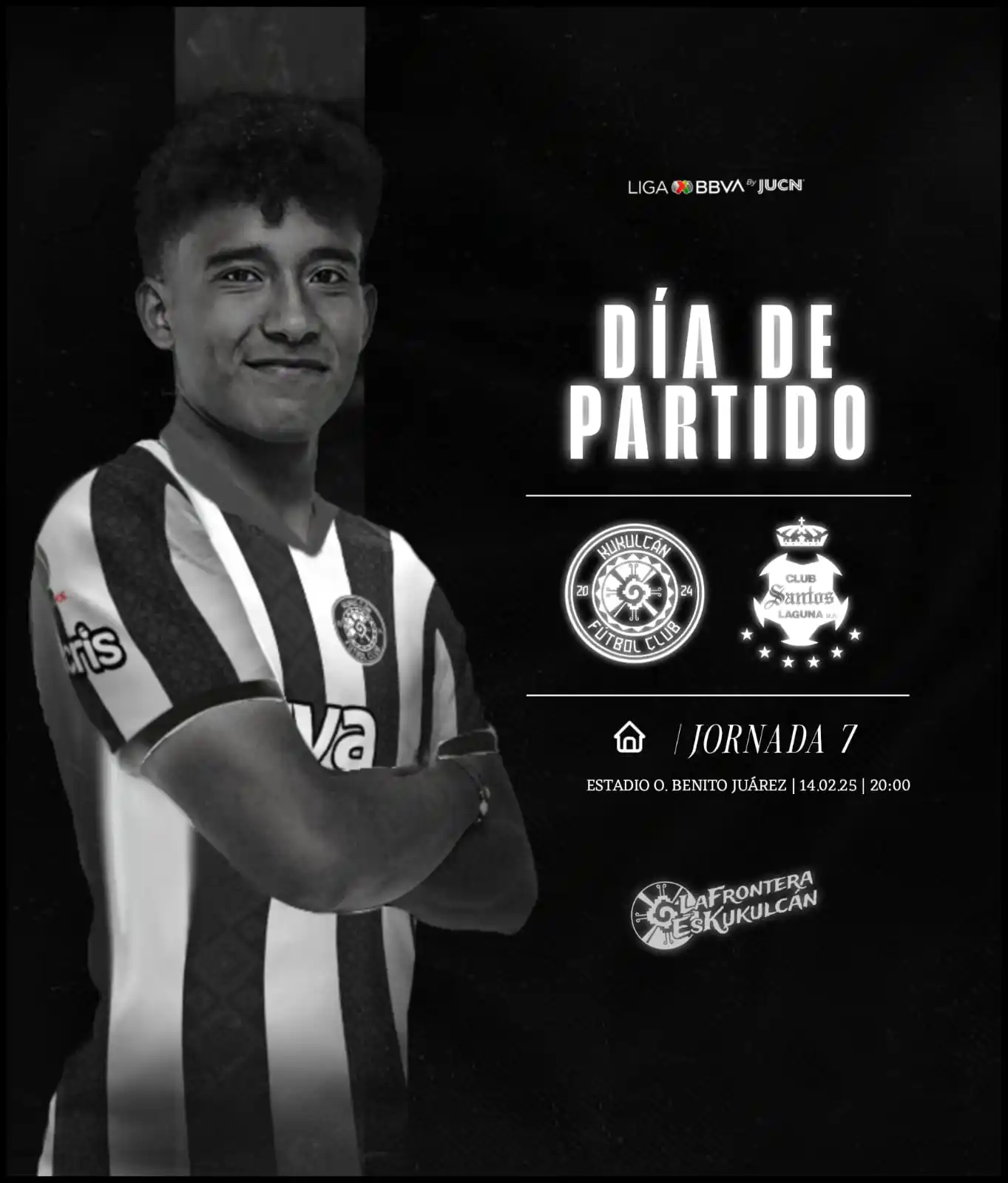 Image from Kukulcán FC: ¡𝑯𝑶𝒀 𝑱𝑼𝑮𝑨𝑴𝑶𝑺! ⚫️⚪️ 🆚️ Santos Laguna 🏟 Estadio Olímpico Be...