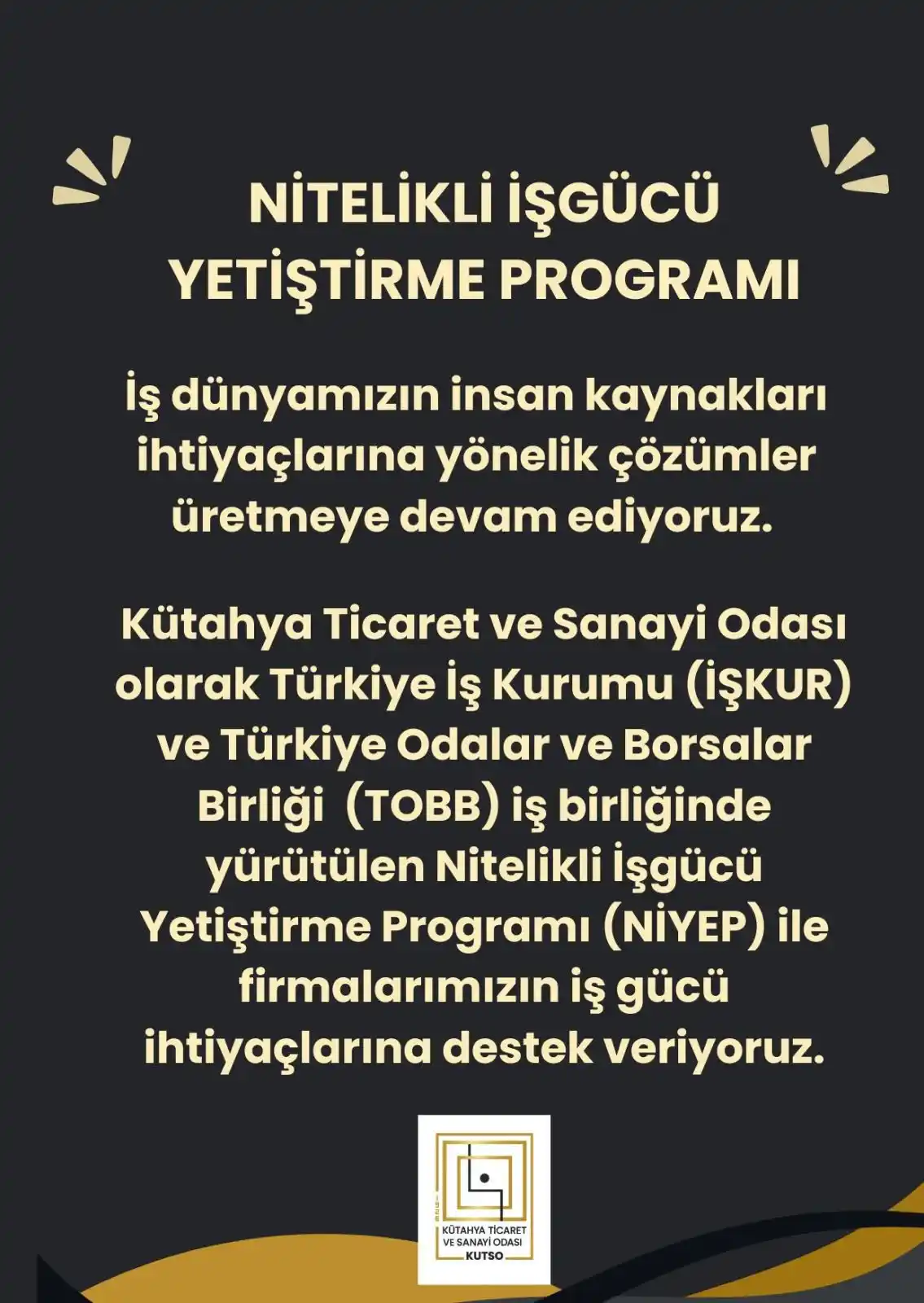 Kütahya Ticaret ve Sanayi Odası (KUTSO) post