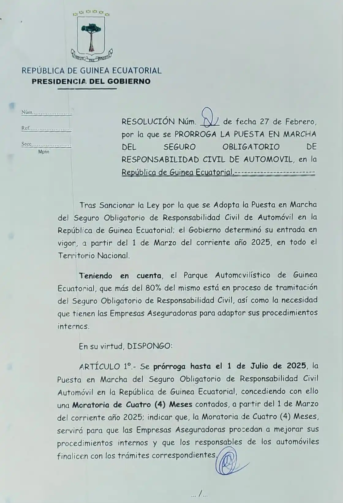 Image from LA VICEPRESS 🌐ℹ️: *El Gobierno pospone el lanzamiento del Seguro Obligatorio de Responsa...