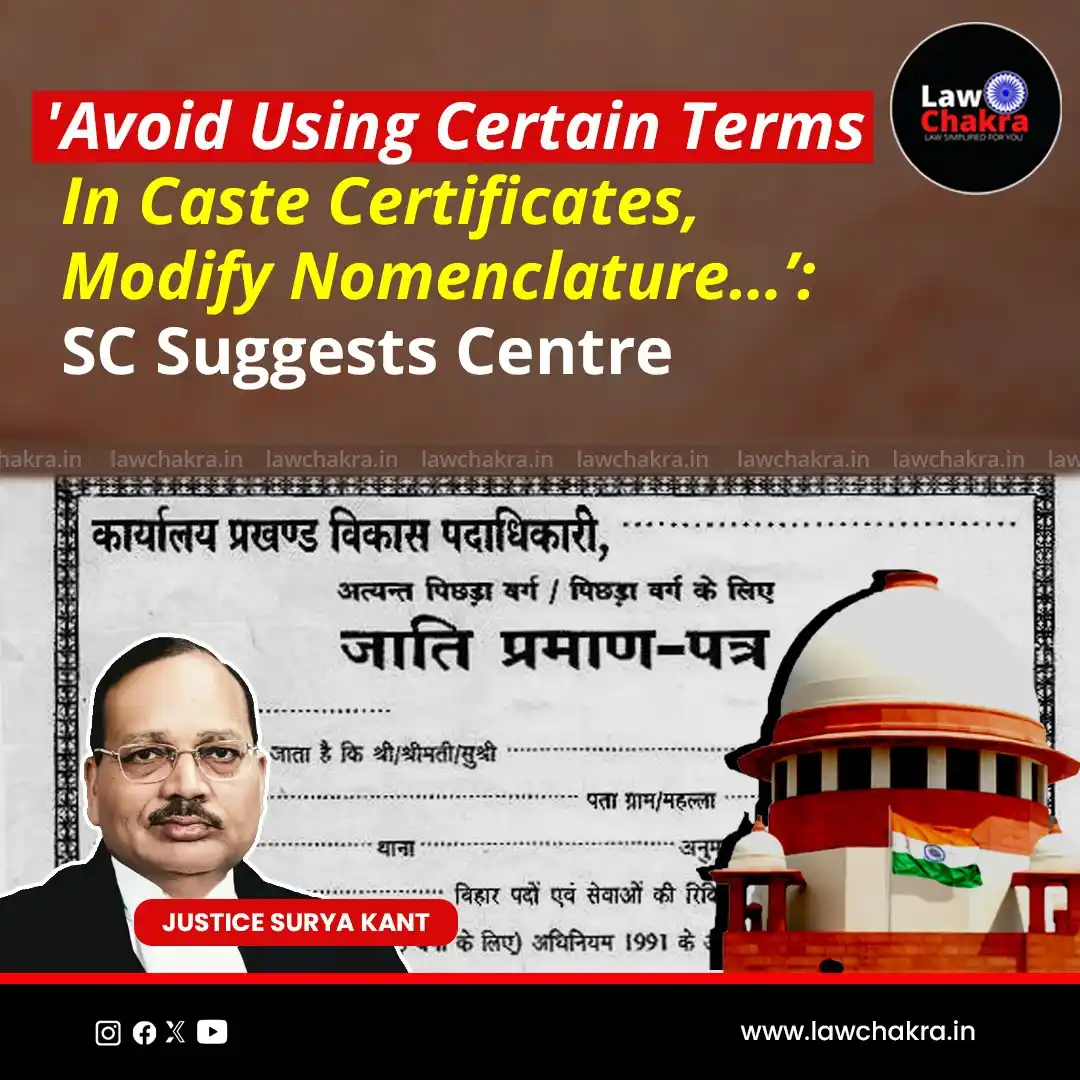 Image from LawChakra: Supreme Court issued a notice to the Centre in response to a plea seek...