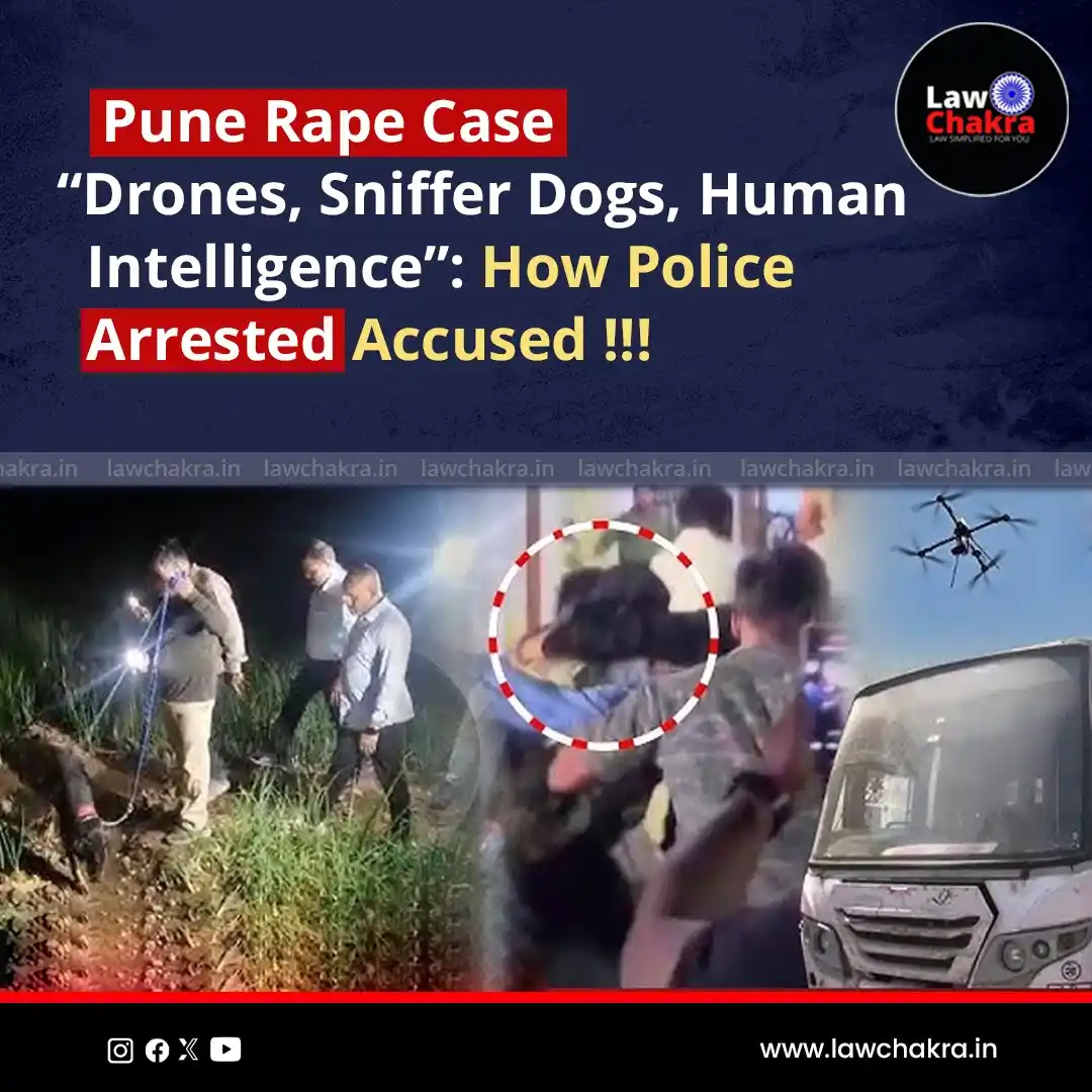 Image from LawChakra: Police in Pune used drones, sniffer dogs, and human intelligence to tr...