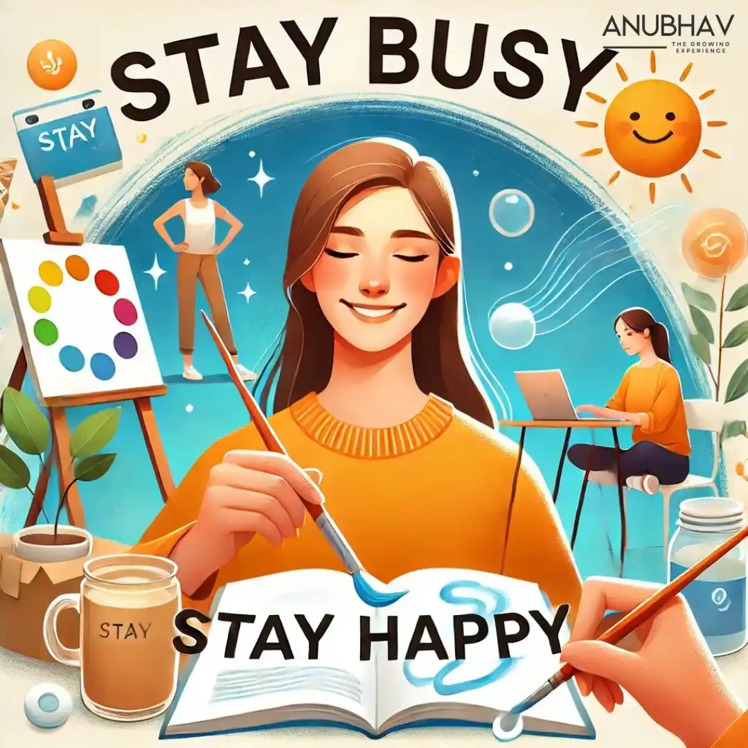Image from Learn & Grow: *"The Joy of Being Busy: A Key to Happiness"* Ever noticed how time f...