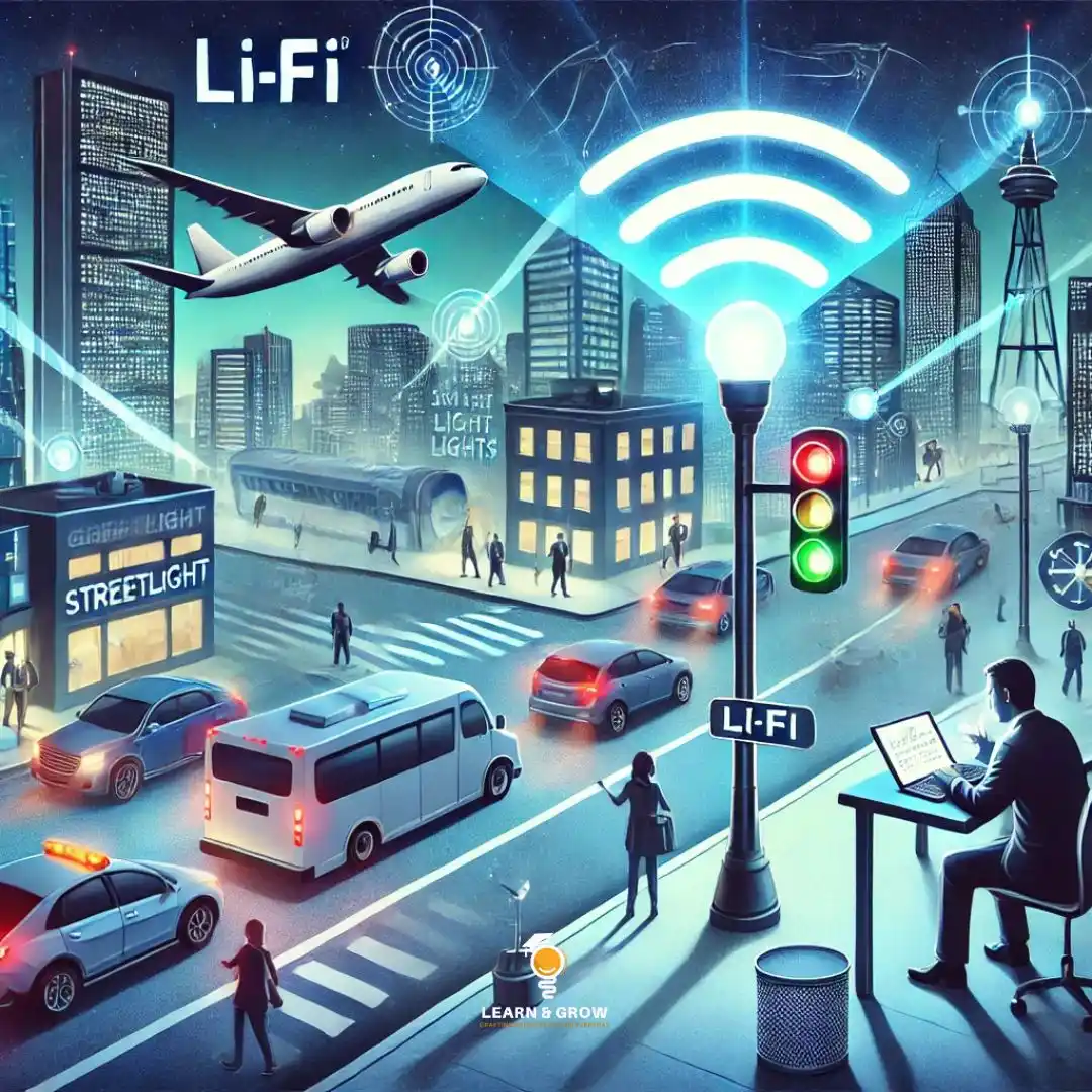 Image from Learn & Grow: > *🚀 Li-Fi: The Future of Wireless Communication! 💡📡* ✅ Li-Fi (Ligh...